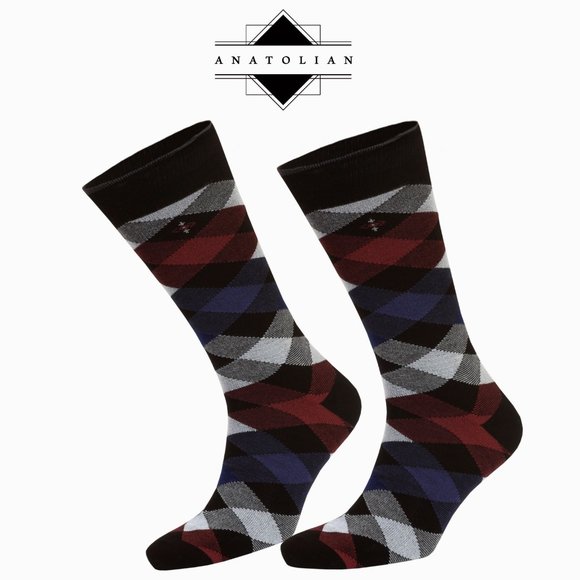 Colorful BAMBOO Casual or Dress Socks Natural Comfortable Silken Soft Seamless - Picture 5 of 5